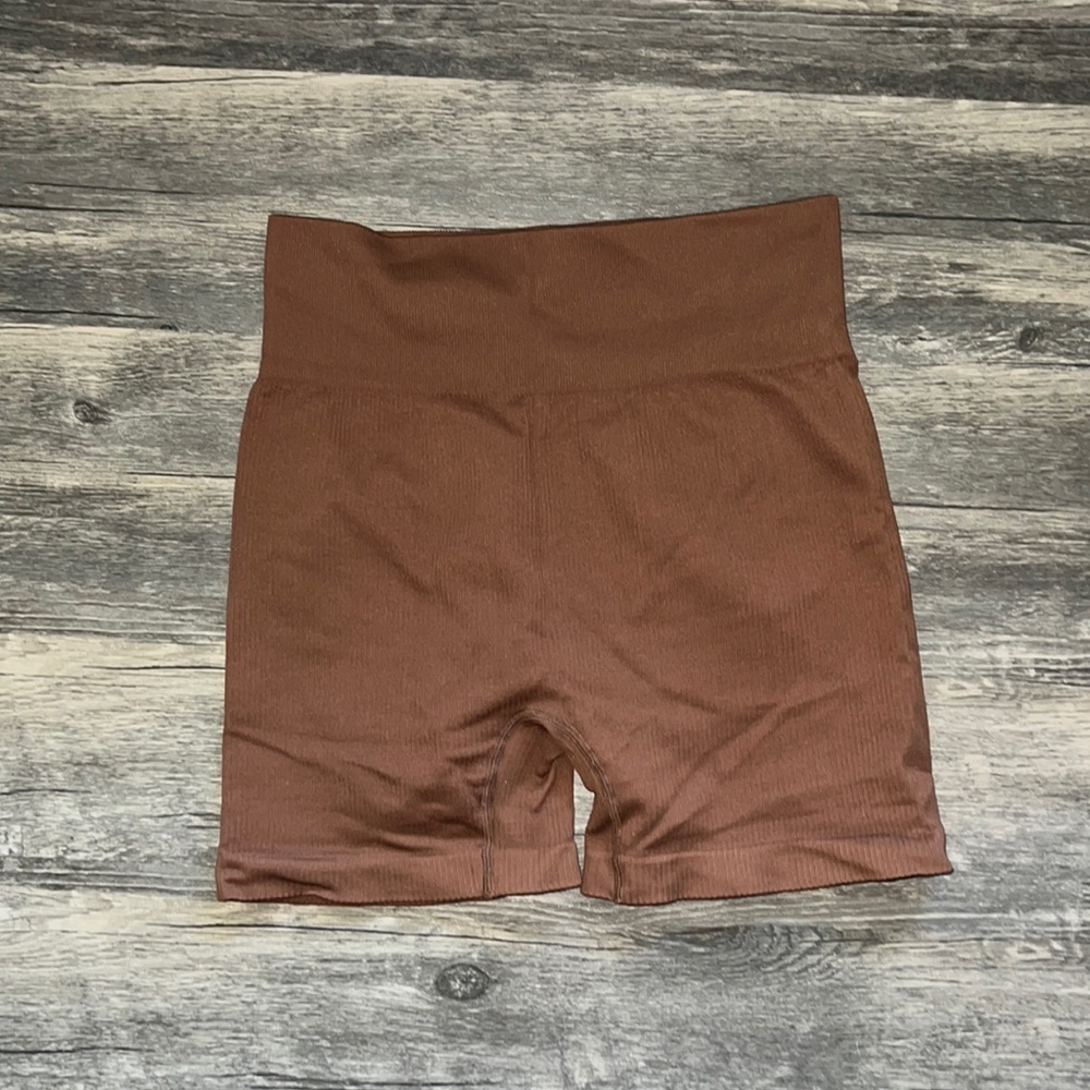 Brown biker shorts